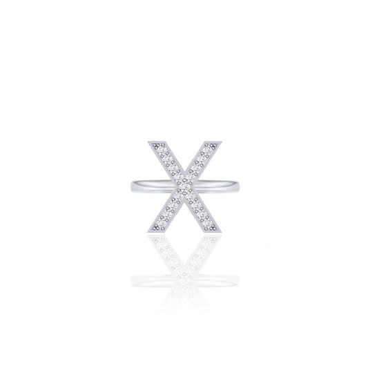 Initials Ring - X
