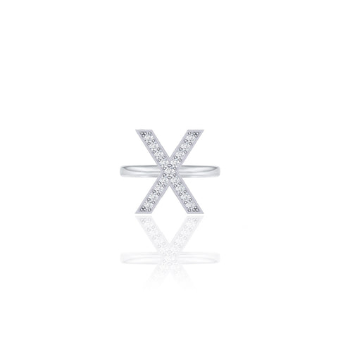 Initials Ring - X