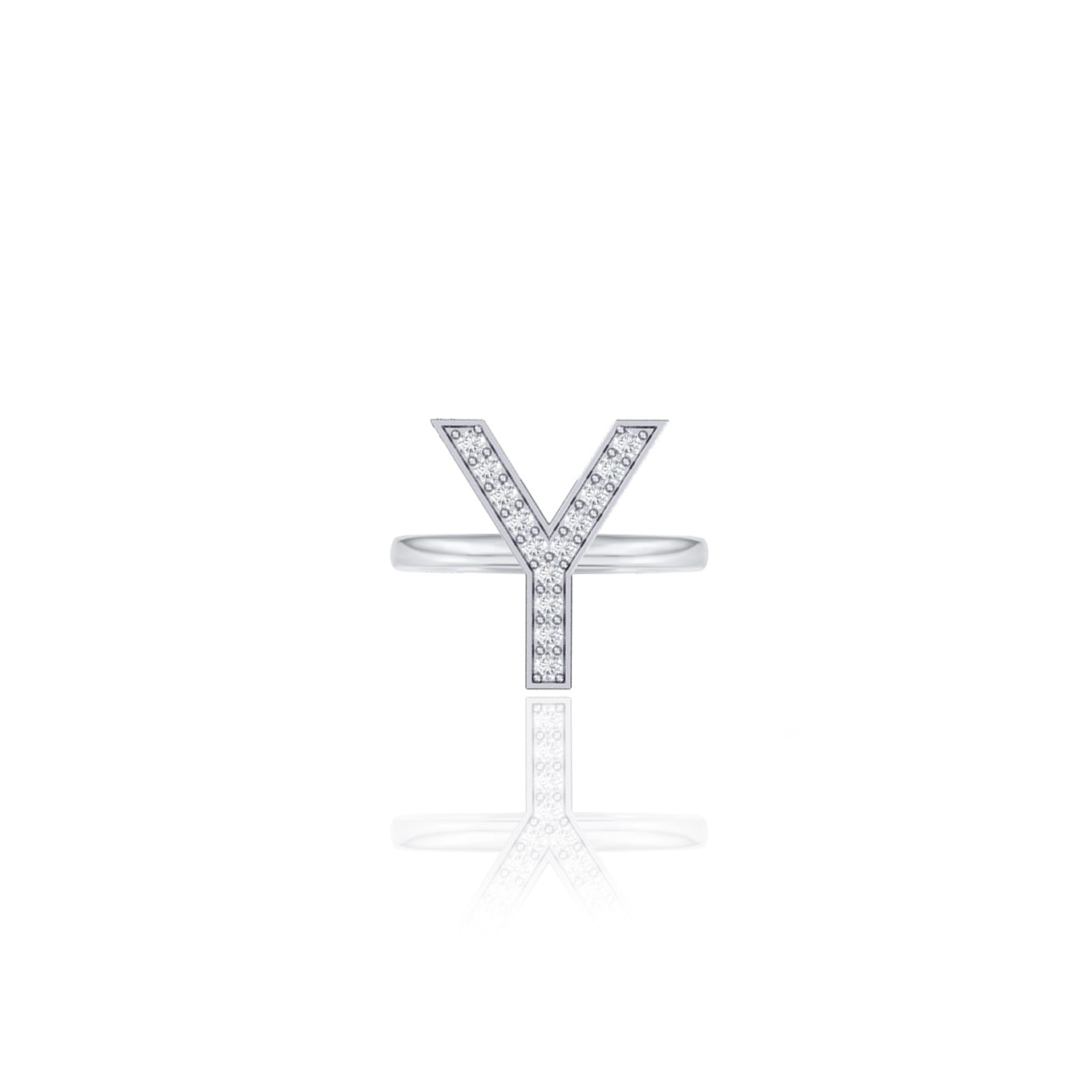 Initials Ring - Y