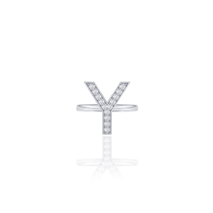 Initials Ring - Y