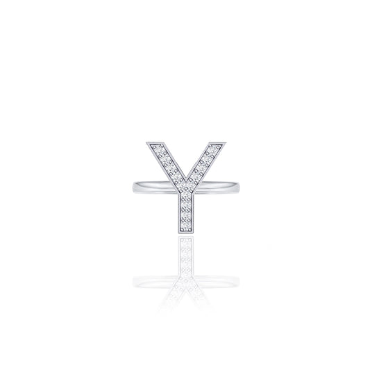 Initials Ring - Y