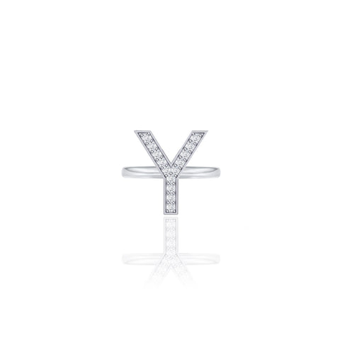 Initials Ring - Y