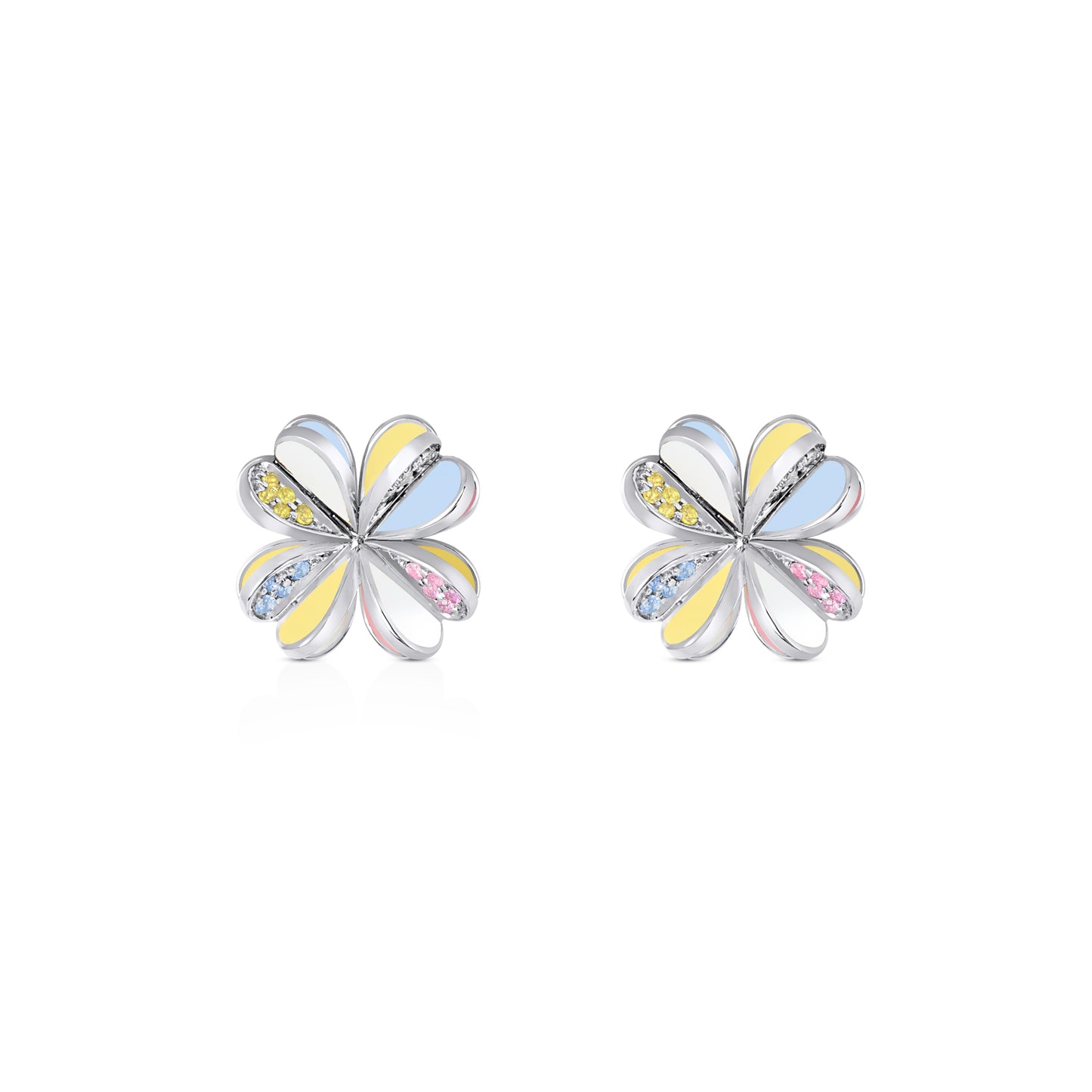 Lucky You Earrings White Gold
