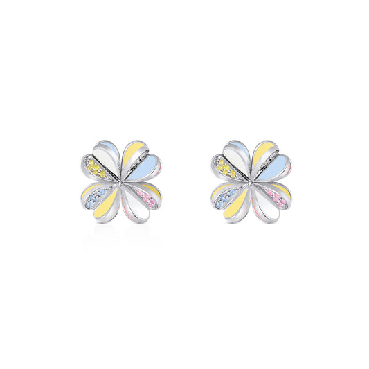 Lucky You Earrings White Gold
