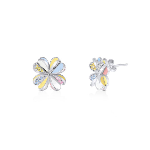 Lucky You Earrings White Gold