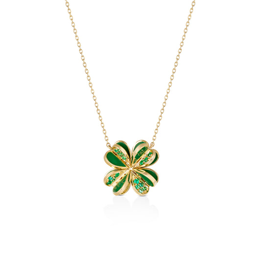 Lucky You Emerald Petite Necklace