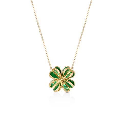 Lucky You Emerald Petite Necklace