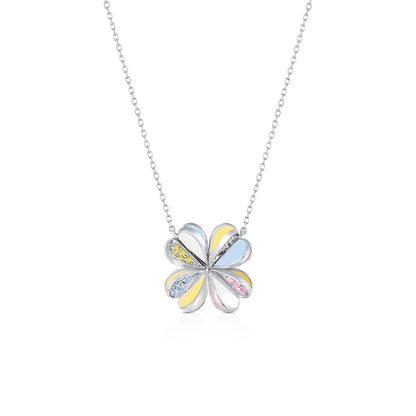 Lucky You Petite Necklace White Gold